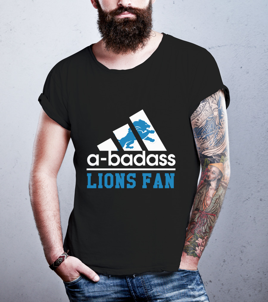 A-Badass Lions Fan Detroit Lions Cool For Fans T-Shirt