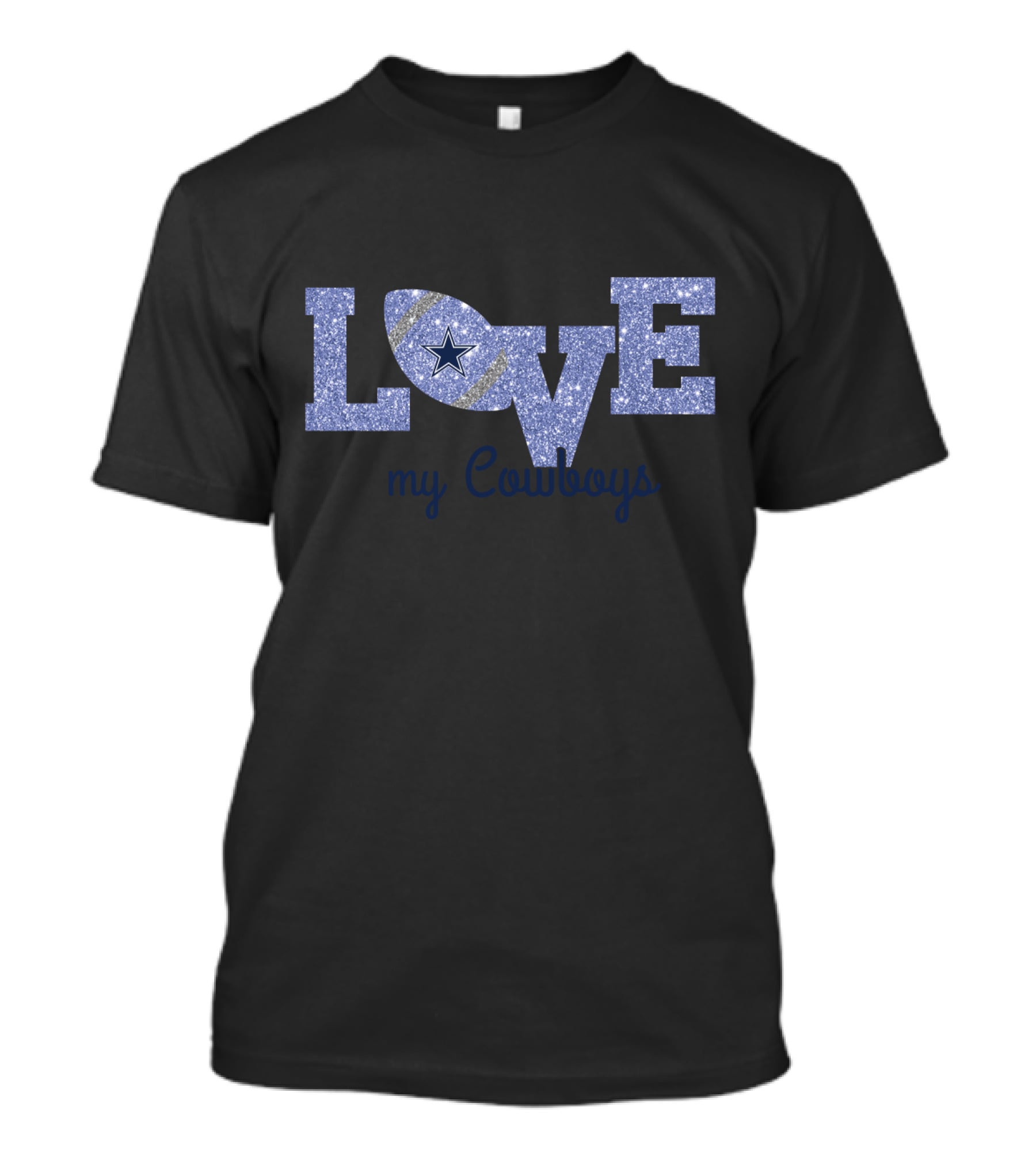 Love My Cowboys Football Star T-Shirt
