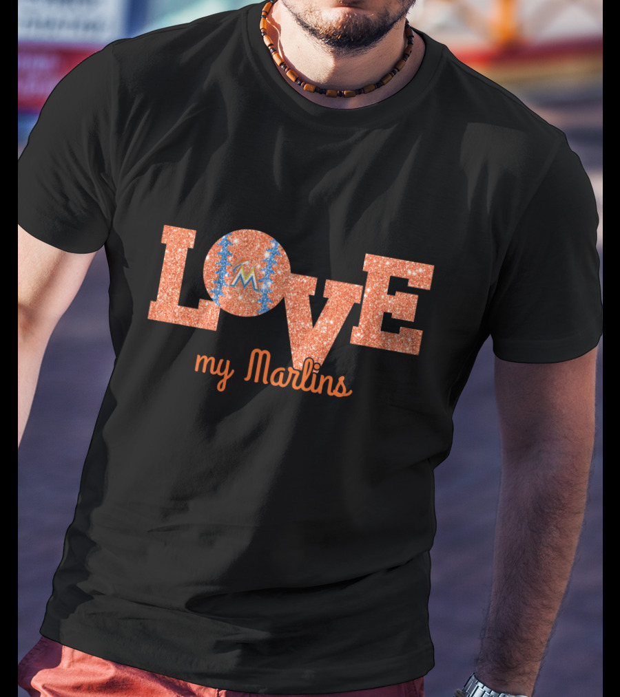 Love My Marlins Baseball Miami T-Shirt