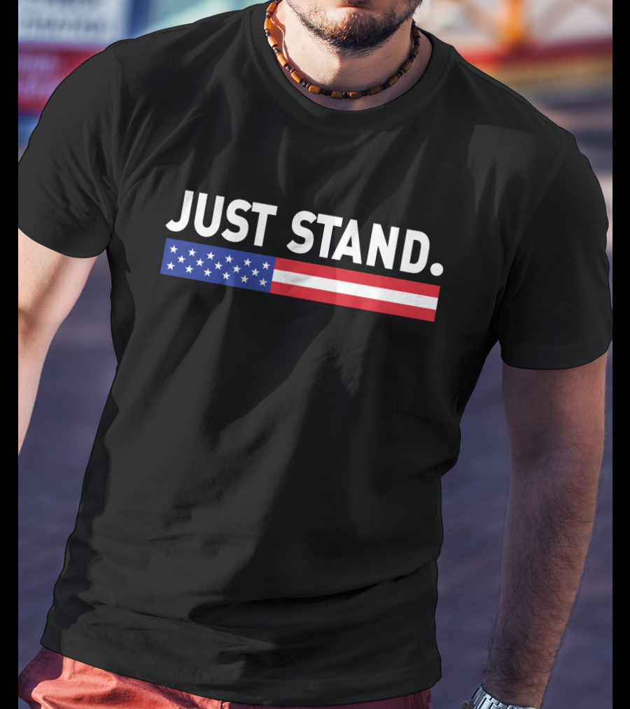 Just Stand American Flag T-Shirt