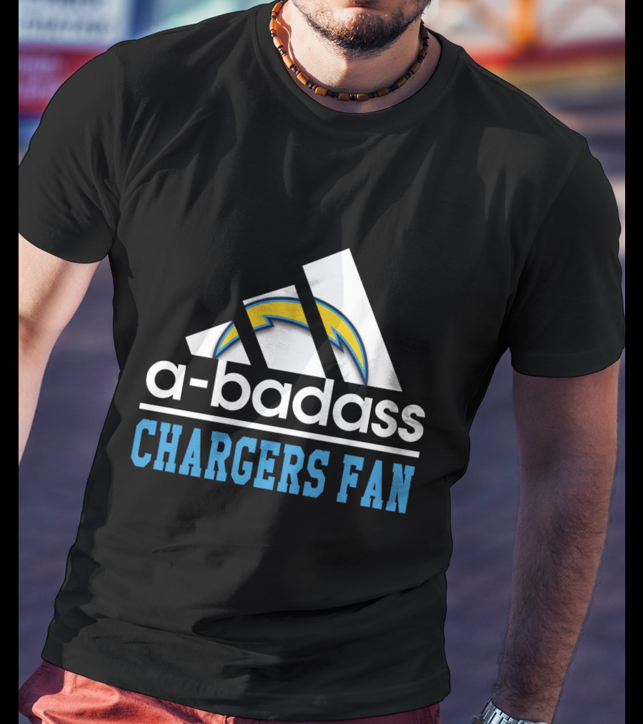 A-Badass Los Angeles Chargers Fan T-Shirt