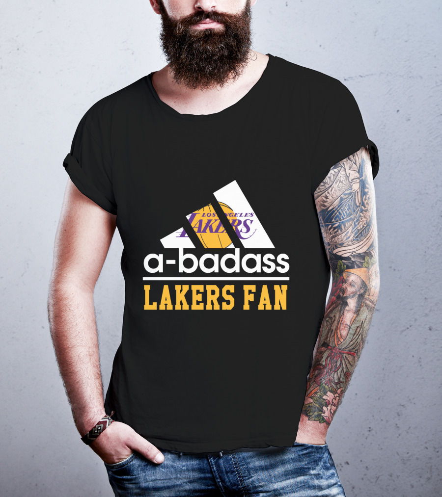 Los Angeles Lakers A-Badass Lakers Fan T-Shirt