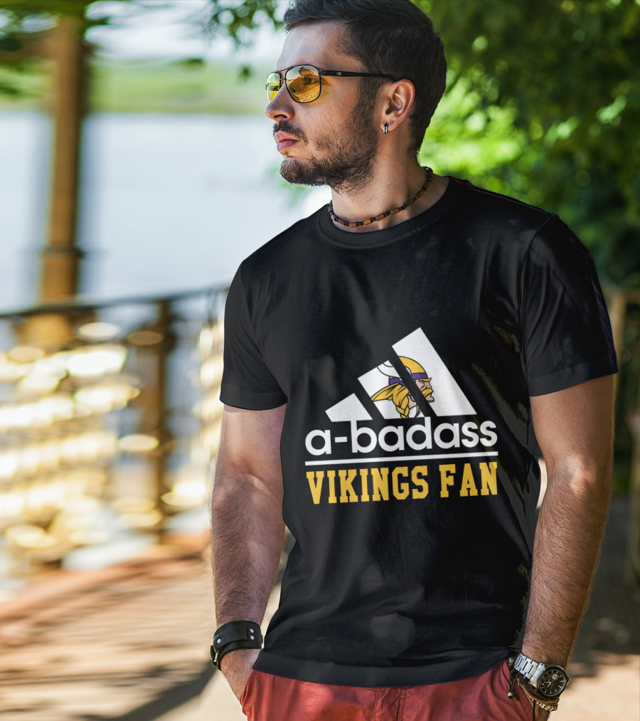 A-Badass Vikings Fan Minnesota Cool For Fans T-Shirt