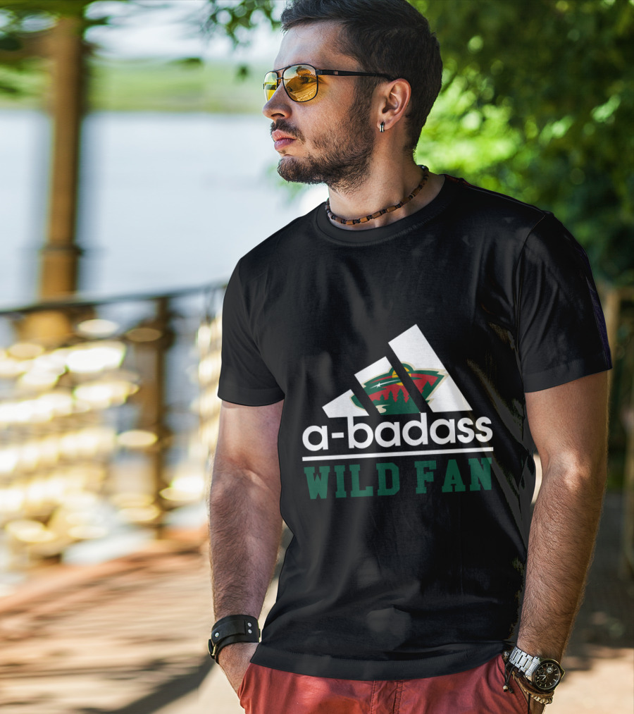 A-Badass Minnesota Wild Fan Hockey Enthusiast T-Shirt