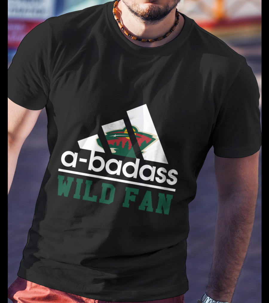 A-Badass Minnesota Wild Fan Hockey Enthusiast T-Shirt