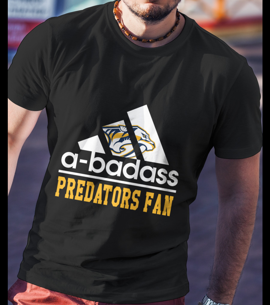A-Badass Predators Fan Nashville Predators T-Shirt