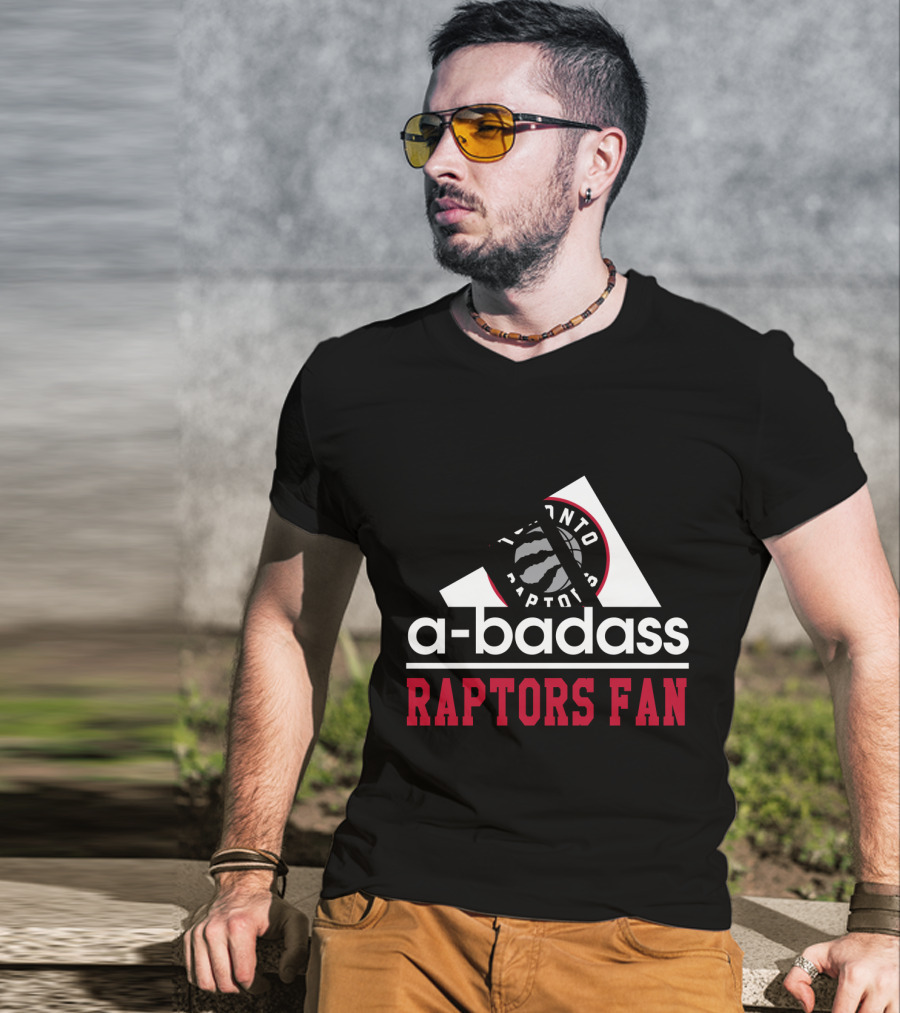Toronto Raptors Fan Badge A-Badass T-Shirt