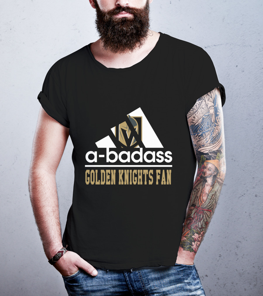 A-Badass Golden Knights Fan T-Shirt
