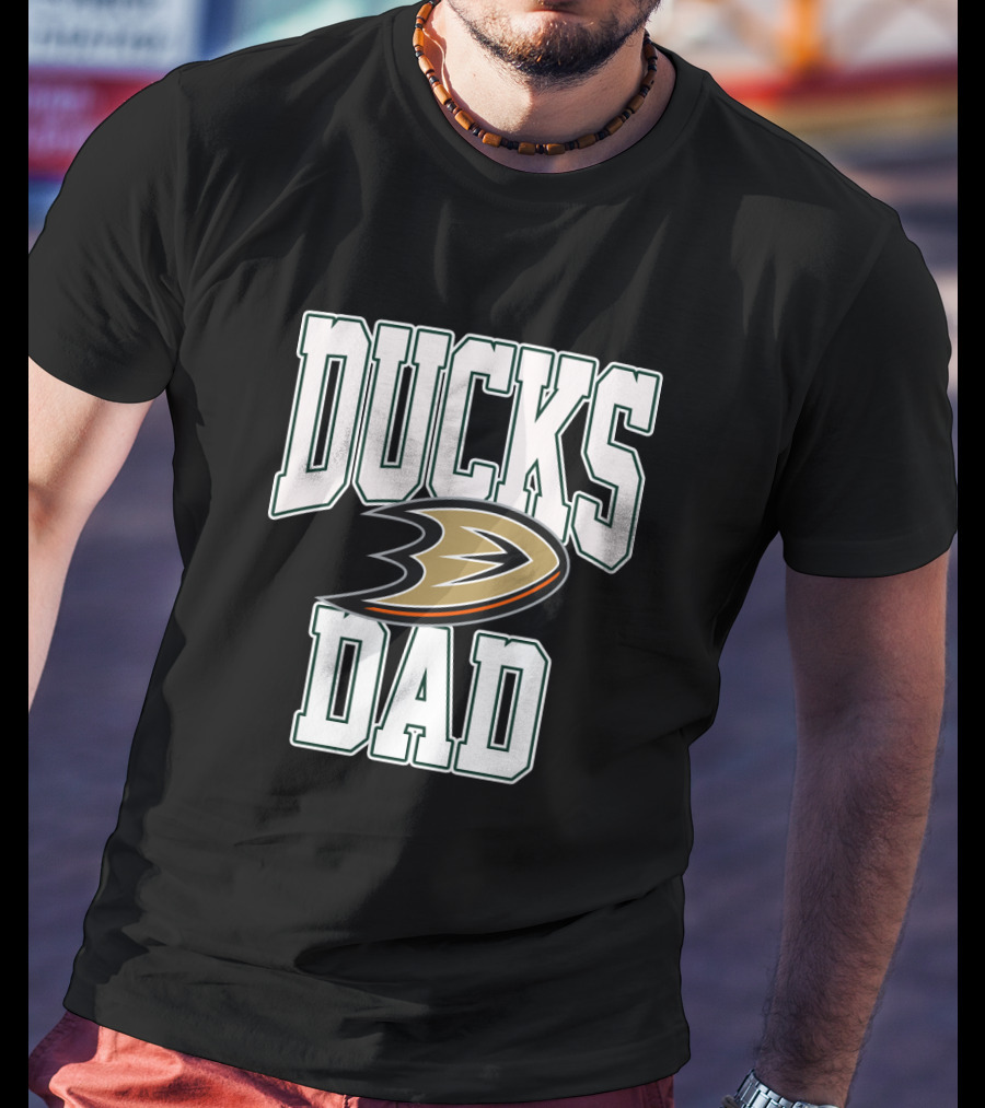 Anaheim Ducks Dad Hockey Team Logo T-Shirt