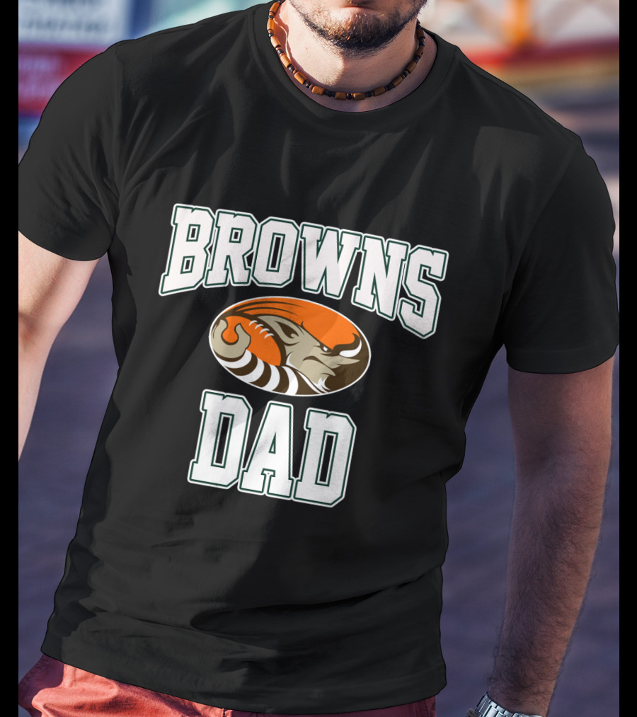 Cleveland Browns Dad Tiger Father's Day T-Shirt