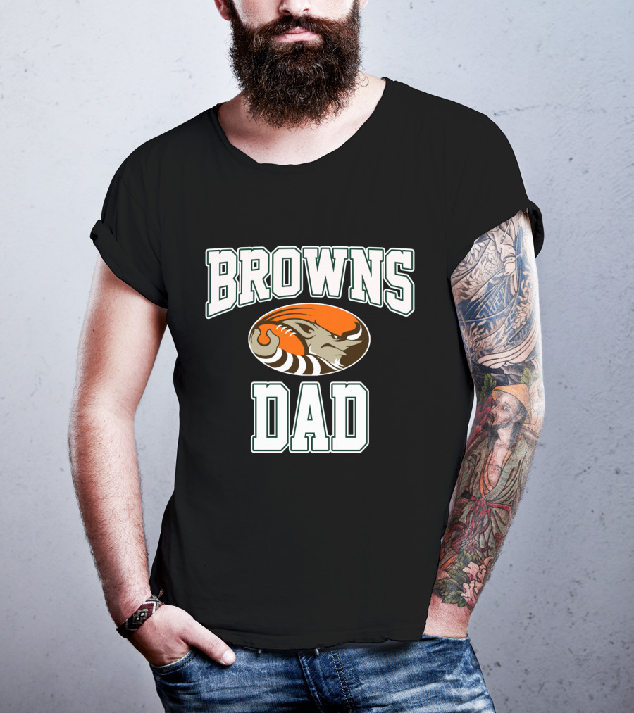 Cleveland Browns Dad Tiger Father's Day T-Shirt