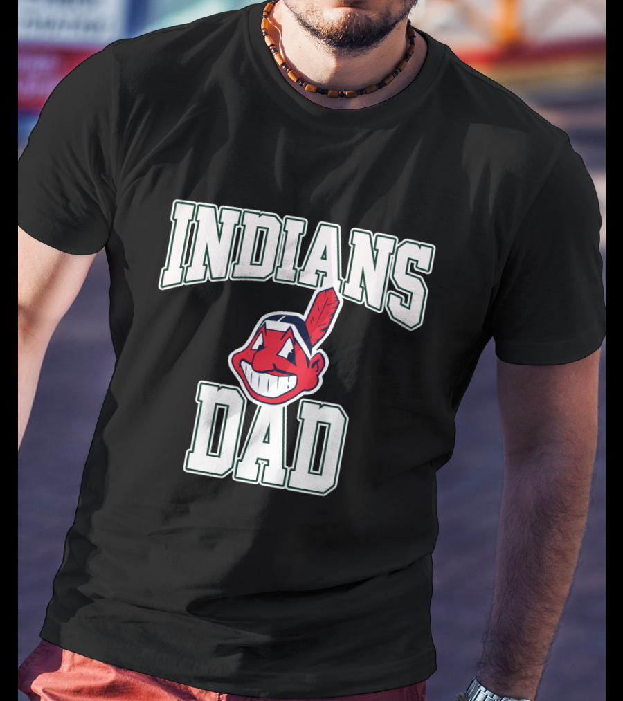 Indians Dad Cleveland Baseball Logo Enthusiast T-Shirt