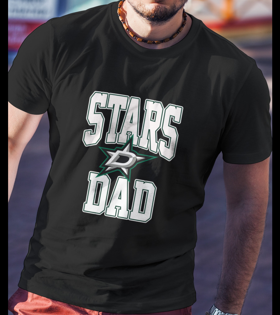 Stars Dad Dallas Hockey Team T-Shirt