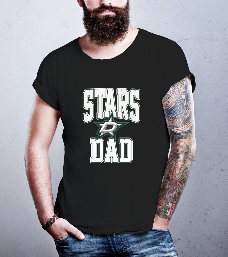 Stars Dad Dallas Hockey Team T-Shirt