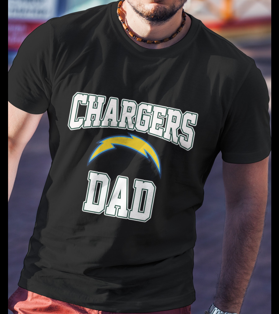 Chargers Dad Father's Day Los Angeles Chargers Football Fan T-Shirt