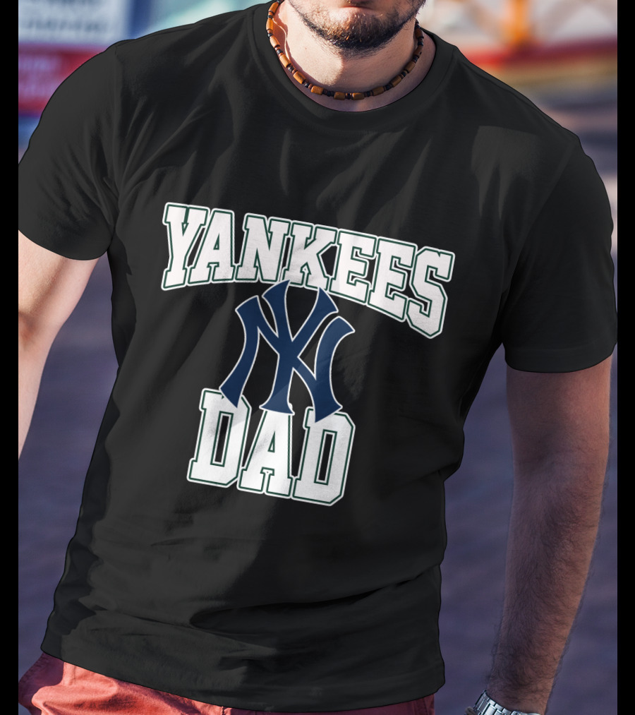 Yankees Dad New York Yankees Fan Apparel Iconic Dad Champion T-Shirt
