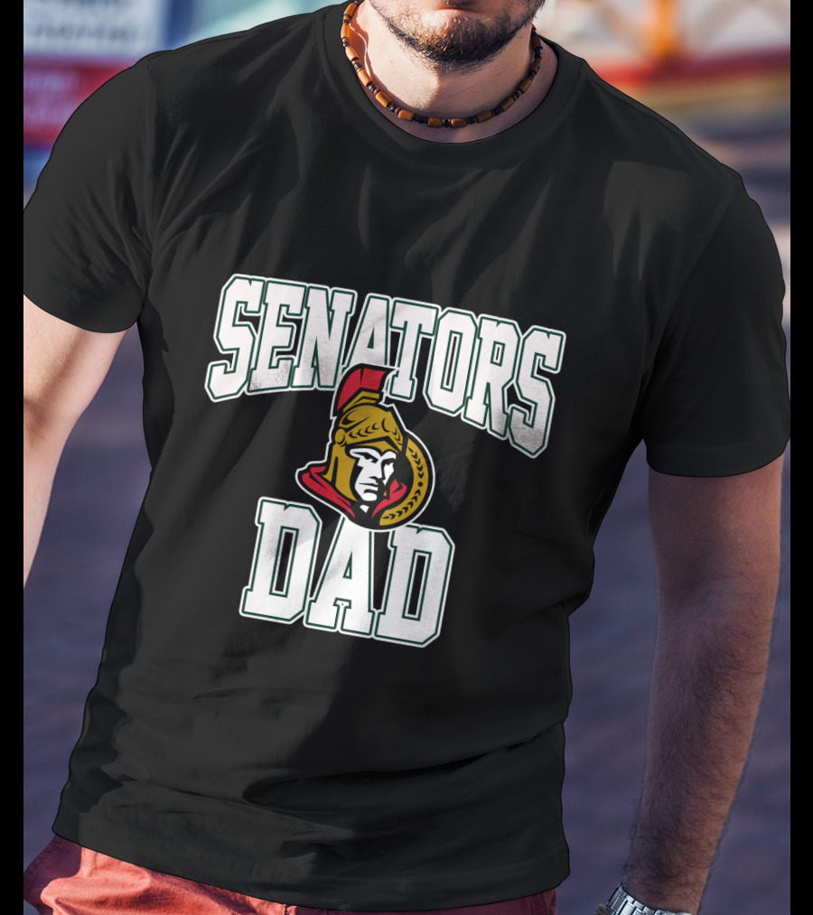 Ottawa Senators Dad Hockey Fan Gift With Team T-Shirt