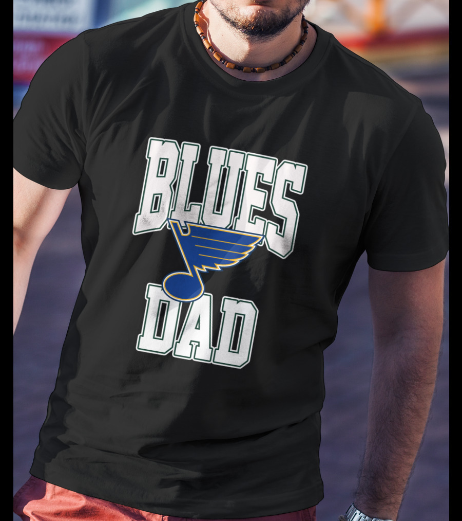 Blues Dad St Louis Hockey Team T-Shirt