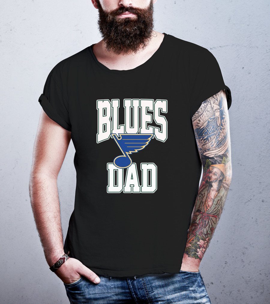 Blues Dad St Louis Hockey Team T-Shirt