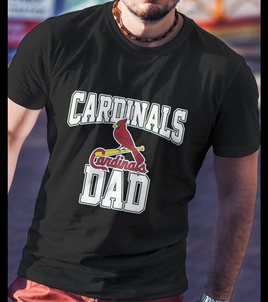 StLouis Cardinals Dad Cardinal Baseball Logo Fan T-Shirt