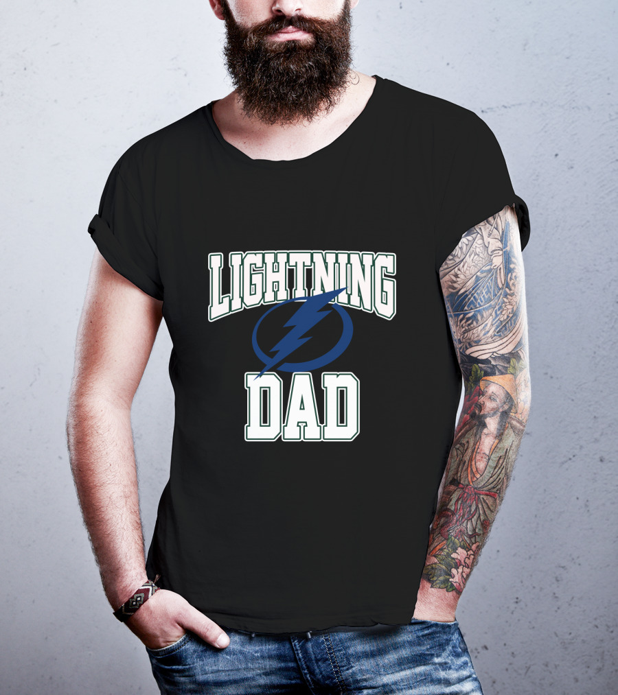 Lightning Dad Tampa Bay Lightning Supporter T-Shirt