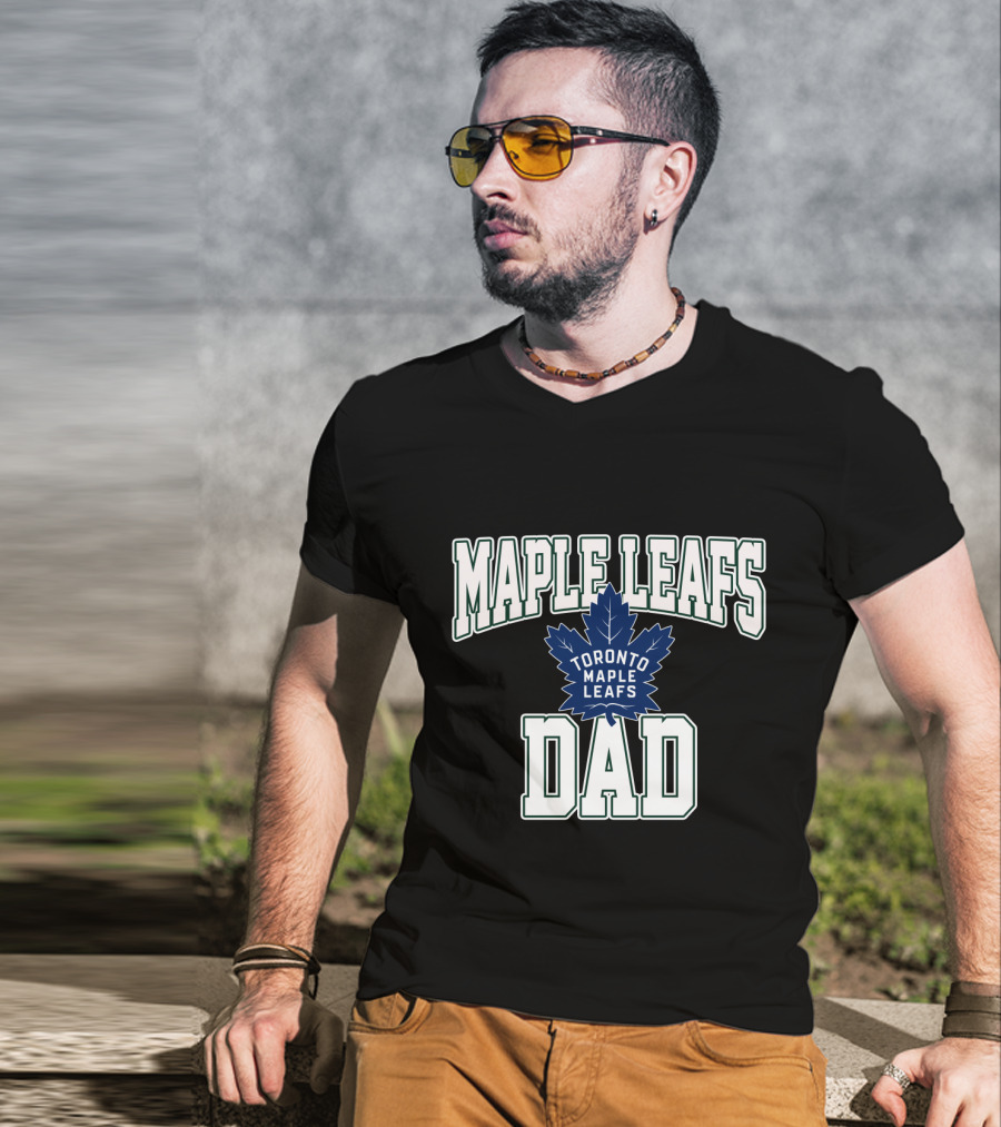 Toronto Maple Leafs Dad Hockey Fan Gift For Maple Leafs Supporter T-Shirt