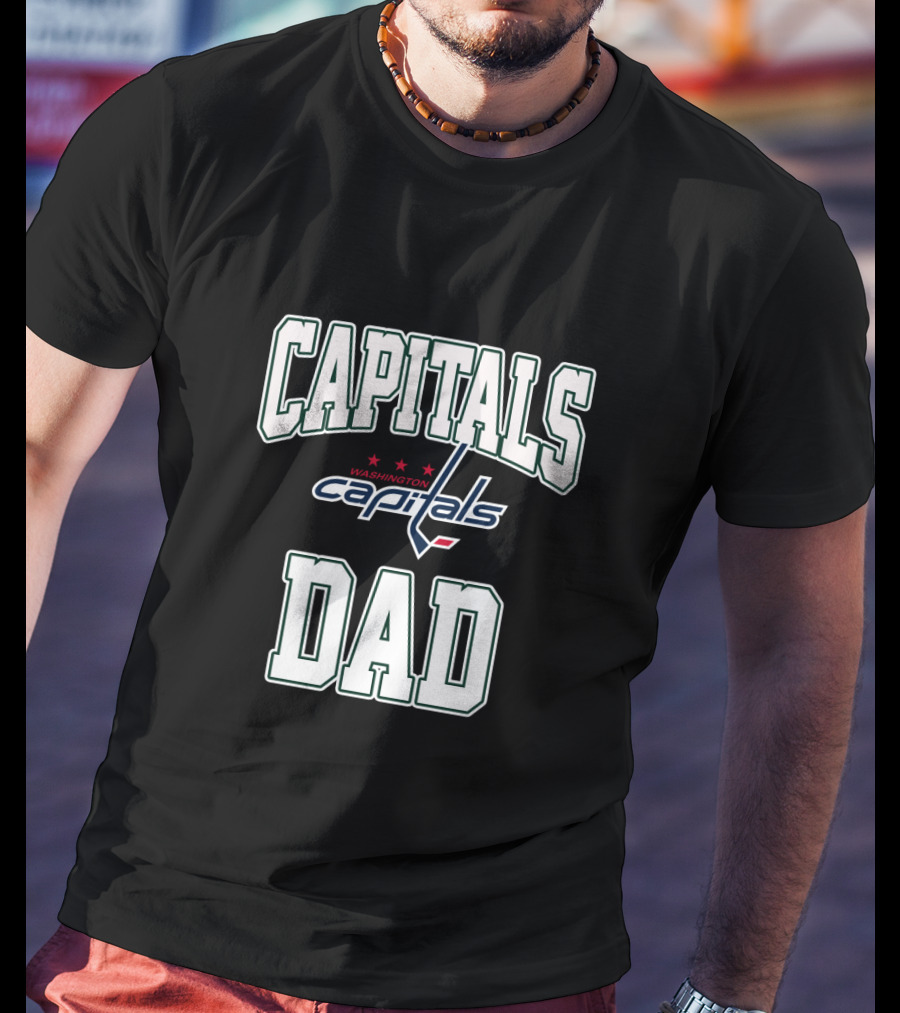 Washington Capitals Dad Fan Gear Capitals Dad T-Shirt