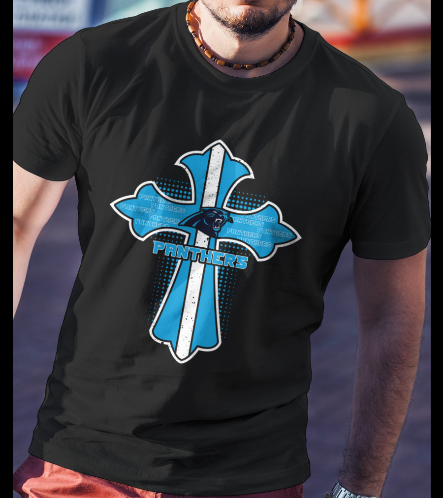 Cross Panthers Carolina Panthers Fans T-Shirt
