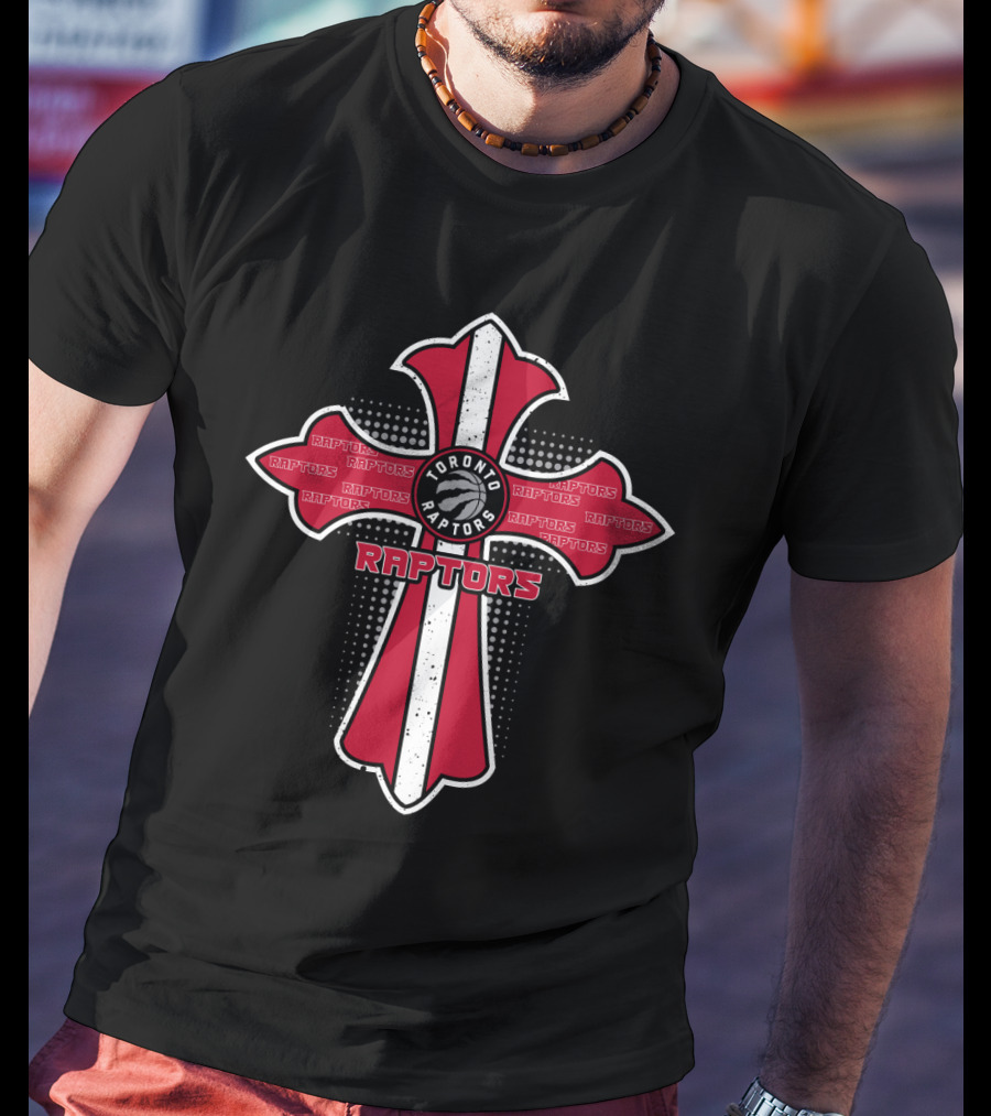 Toronto Raptors Cross Design For Fans Of Jesus T-Shirt