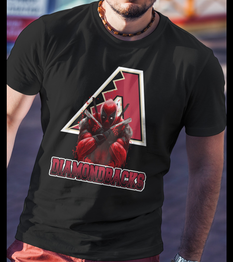 Arizona Diamondbacks Marvel Crossover With Deadpool T-Shirt