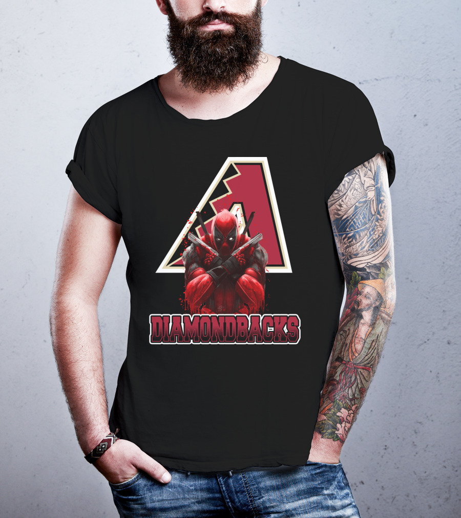 Arizona Diamondbacks Marvel Crossover With Deadpool T-Shirt