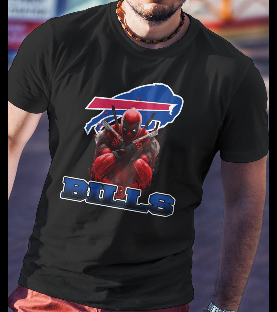 Buffalo Bills Deadpool Crossover Fans Unite T-Shirt