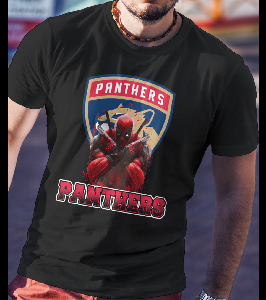 Florida Panthers Deadpool Crossover T-Shirt