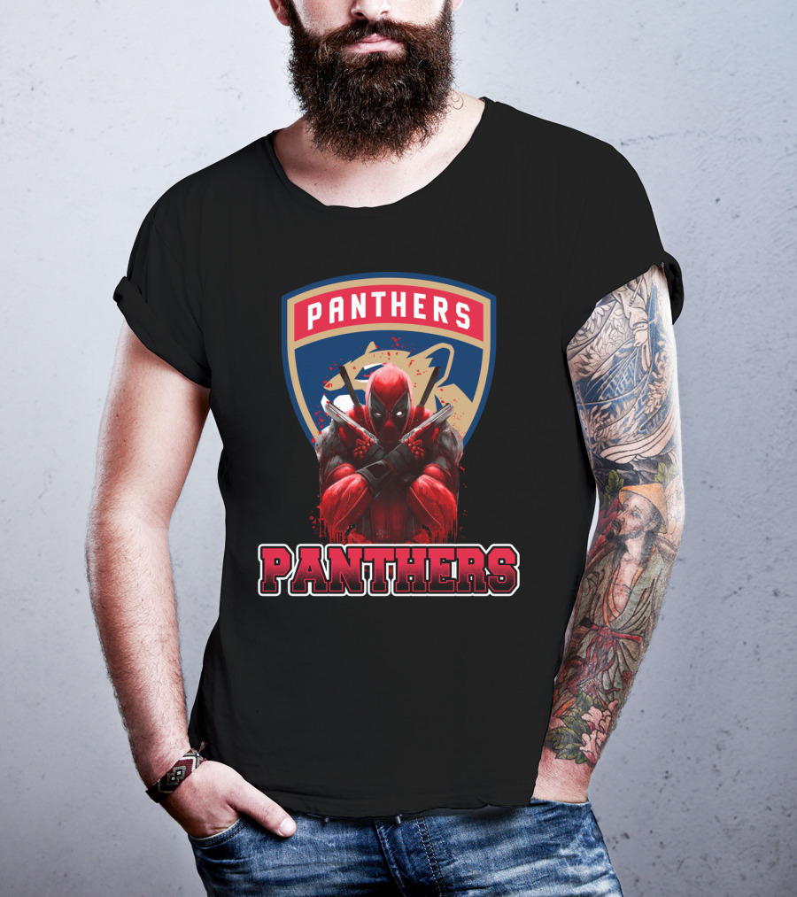 Florida Panthers Deadpool Crossover T-Shirt