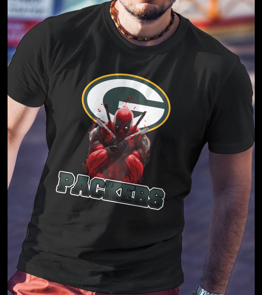 Green Bay Packers Deadpool Crossover Fan Merchandise T-Shirt