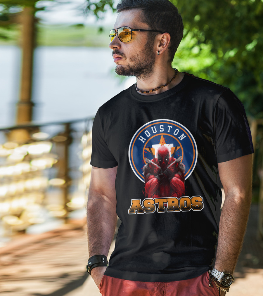 Houston Astros Deadpool Crossover T-Shirt