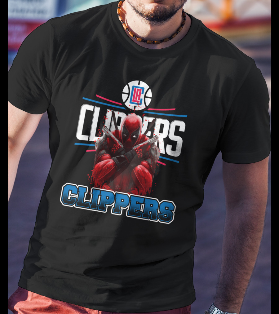 LA Clippers Deadpool Crossover Basketball Fan Favorite T-Shirt