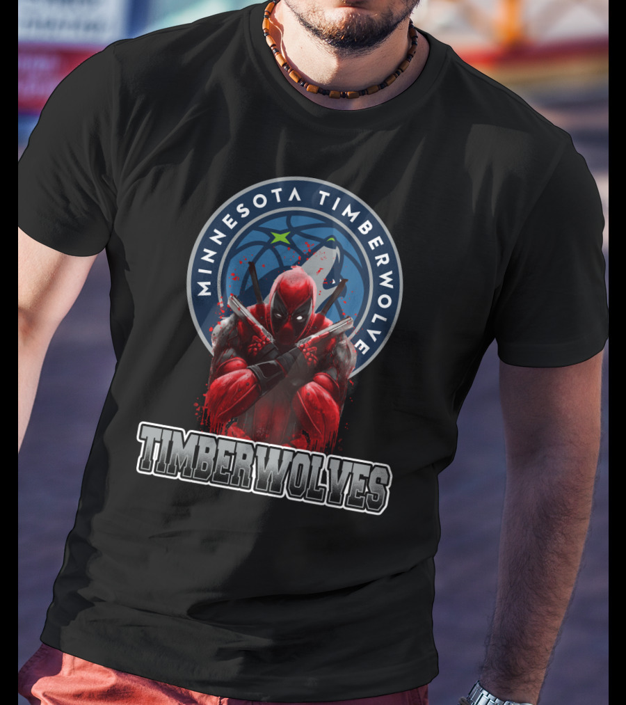 Minnesota Timberwolves Deadpool Crossover Fan T-Shirt