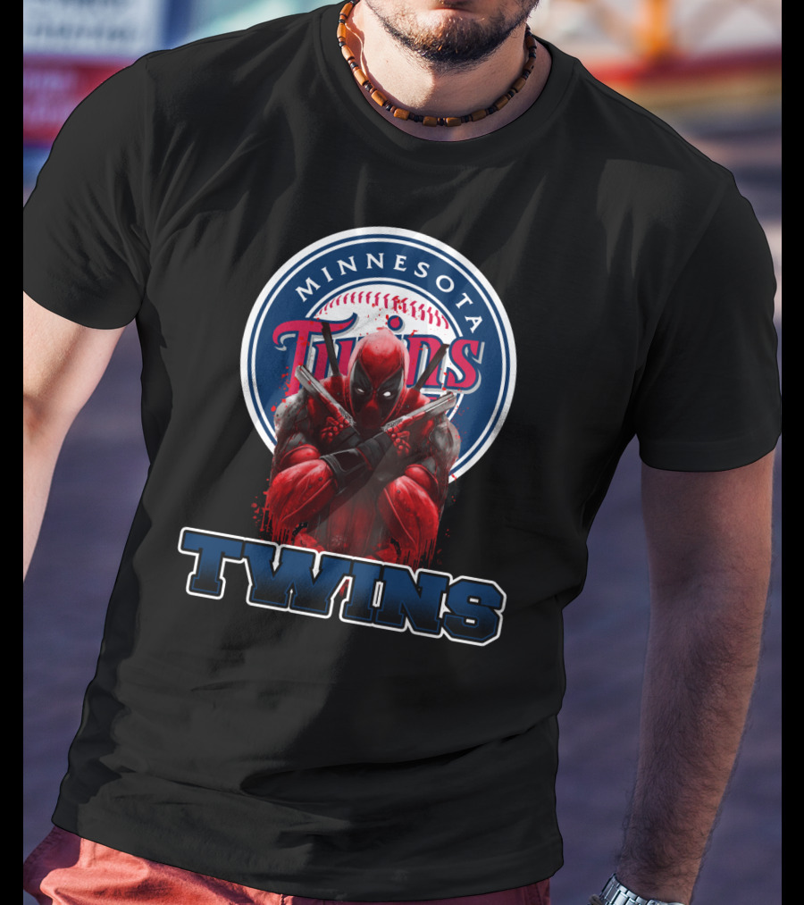 Minnesota Twins Deadpool Crossover For Fans T-Shirt