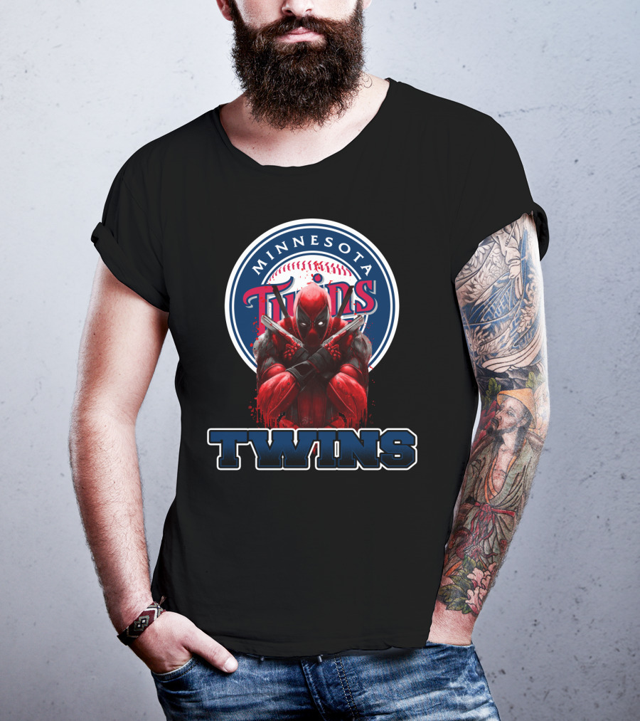 Minnesota Twins Deadpool Crossover For Fans T-Shirt