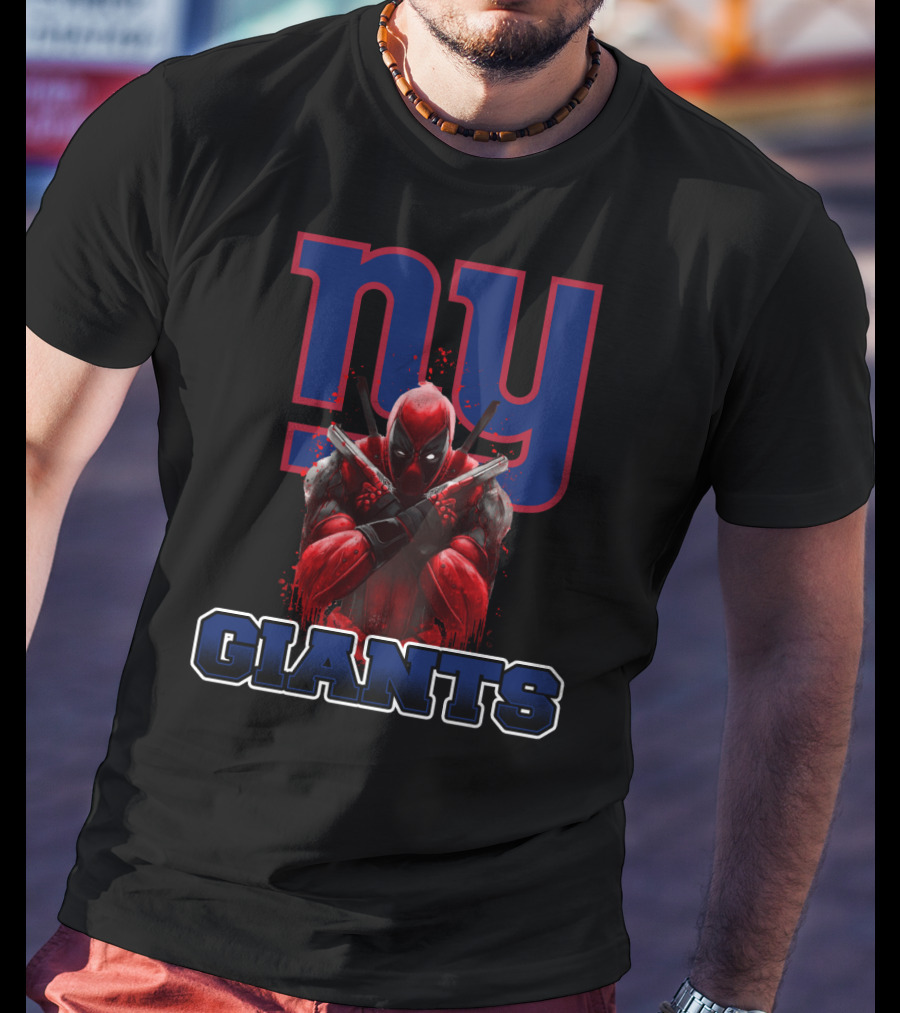 NY Giants Deadpool Crossover Fan T-Shirt