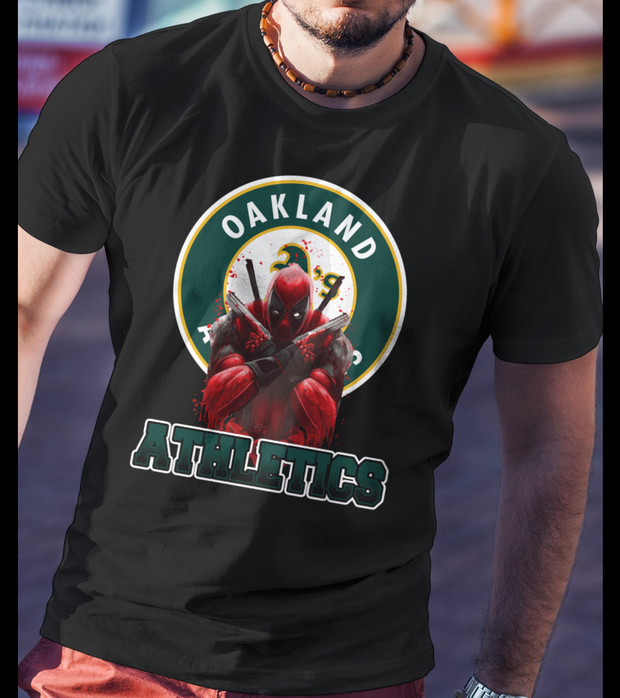 Oakland Athletics Deadpool Crossover Fan T-Shirt