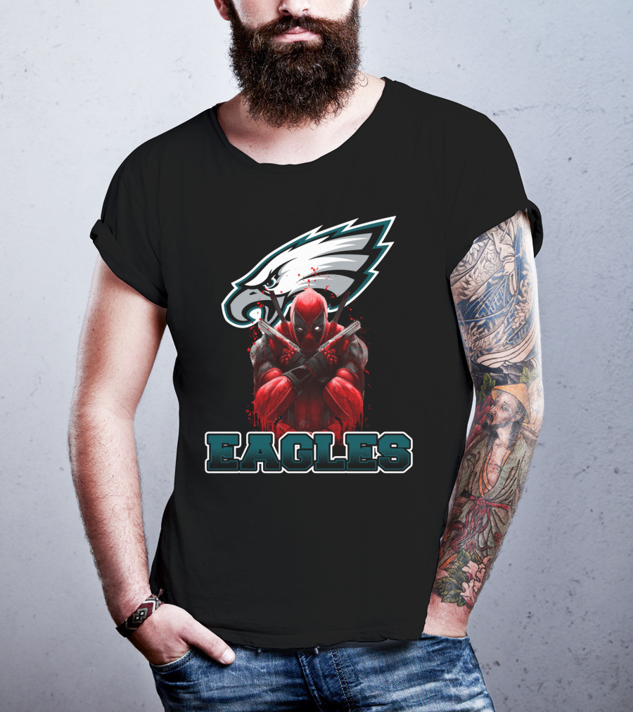 Philadelphia Eagles Deadpool Mashup Fans T-Shirt