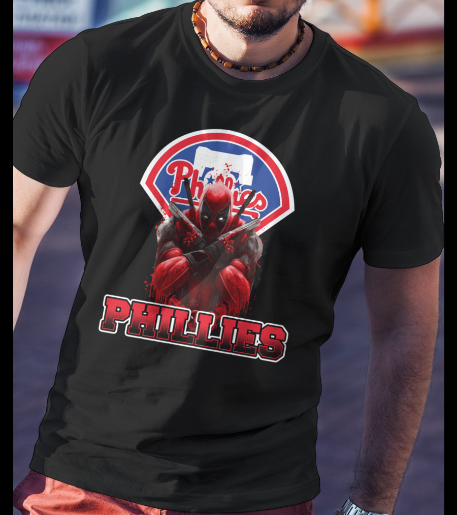 Philadelphia Phillies Deadpool Crossover Fans T-Shirt