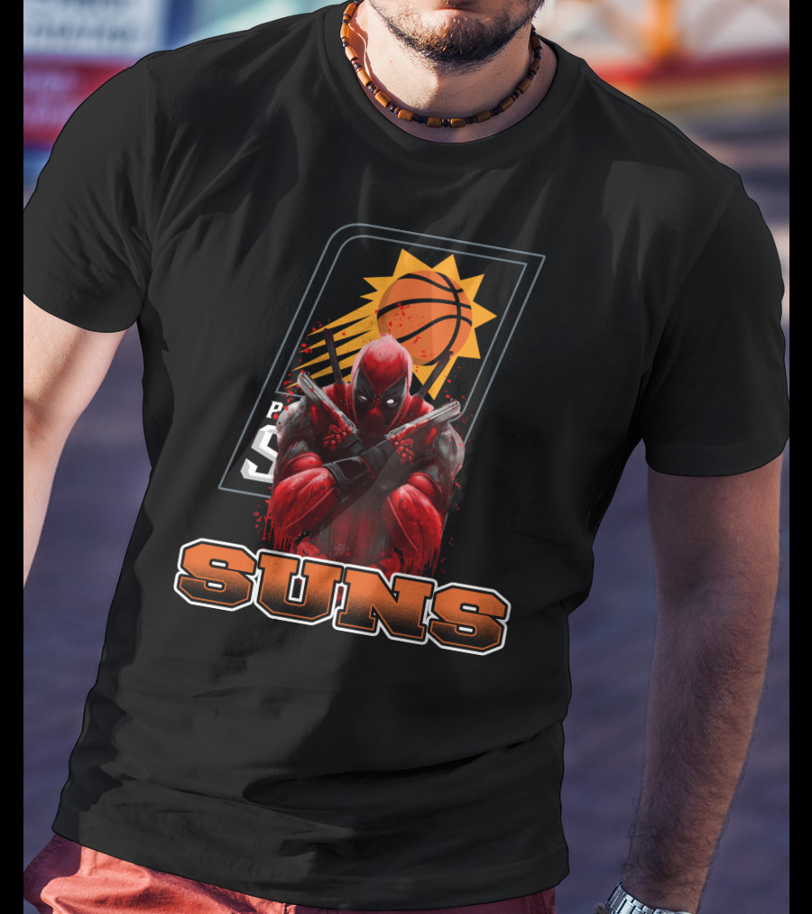 Phoenix Suns Basketball Deadpool Crossover Fan T-Shirt