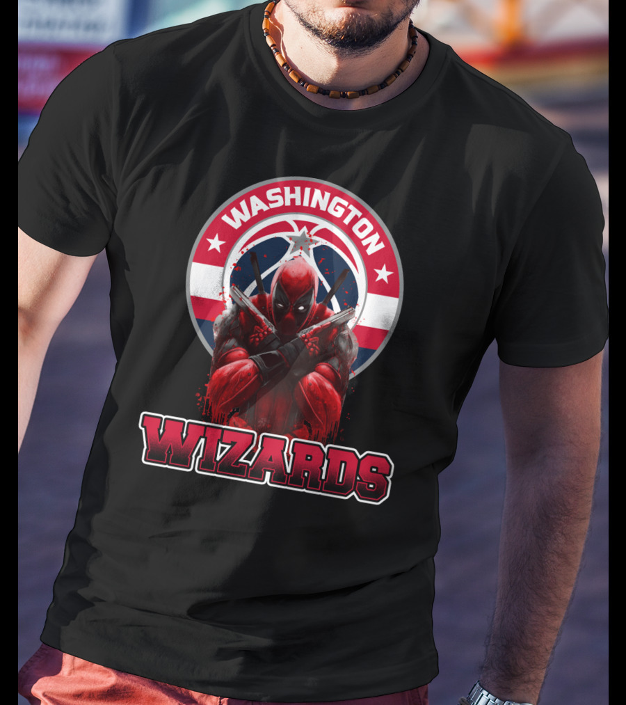 Washington Wizards Deadpool Crossover Fan T-Shirt