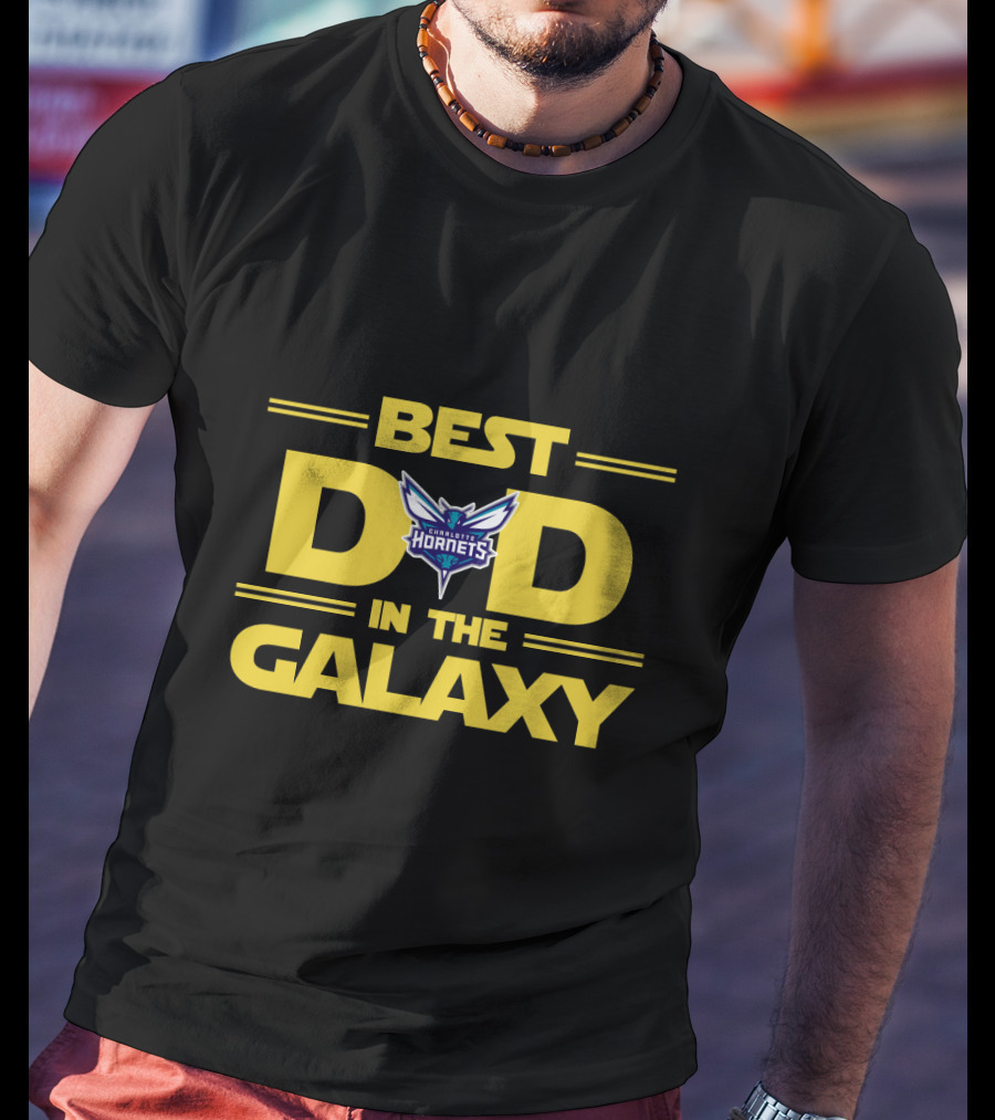 Best Charlotte Hornets Dad In The Galaxy Star Wars T-Shirt