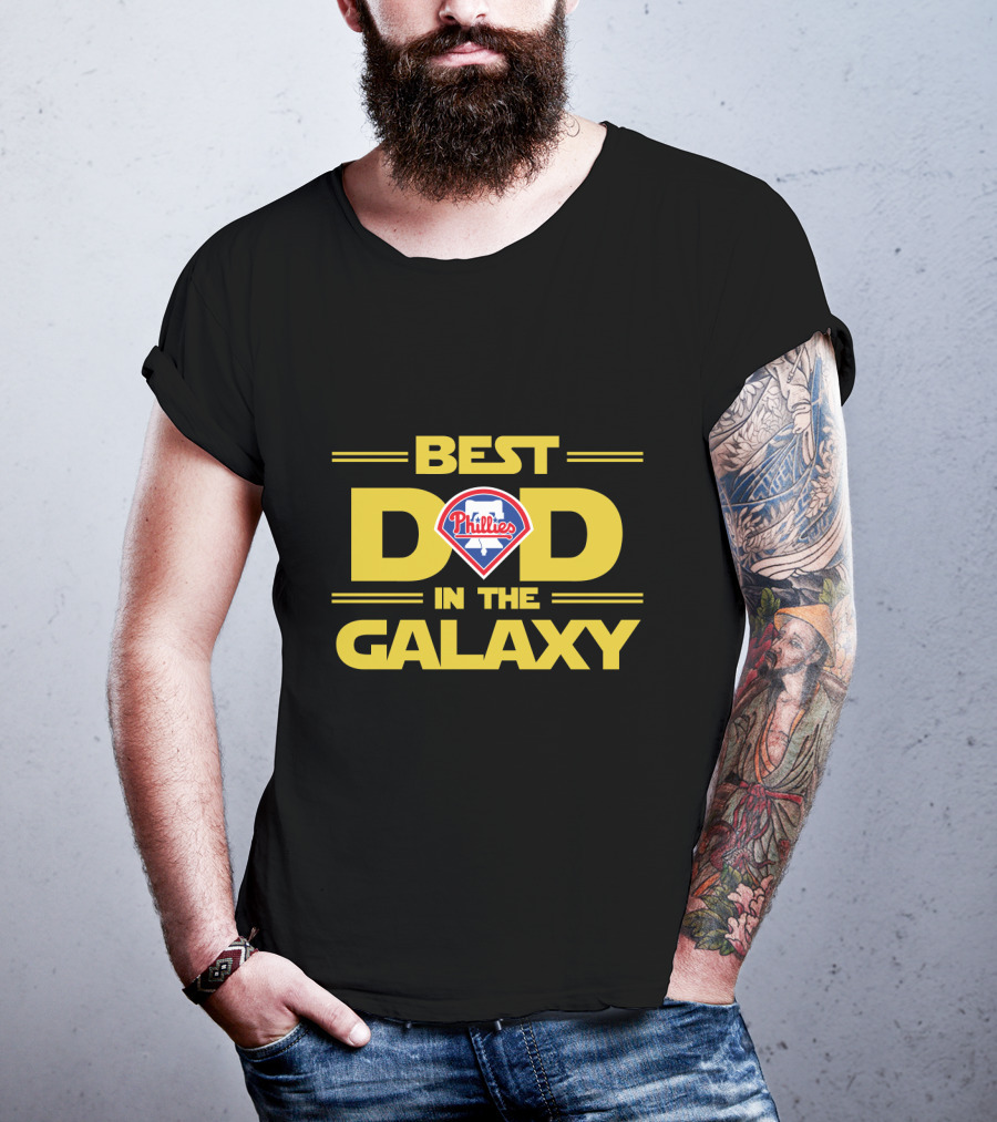 Best Philadelphia Phillies Dad In The Galaxy Star Wars Inspired T-Shirt