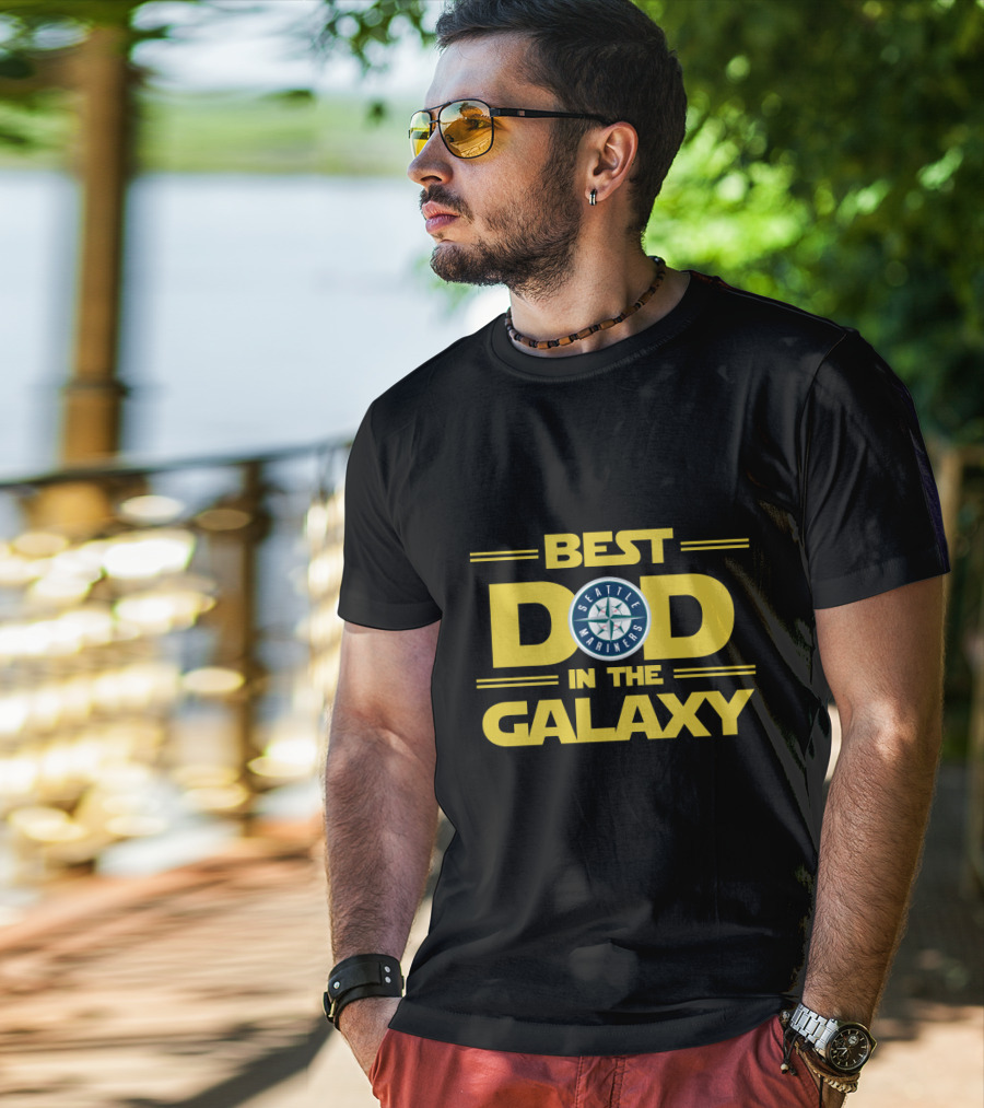 Seattle Mariners Best Dad In The Galaxy T-Shirt