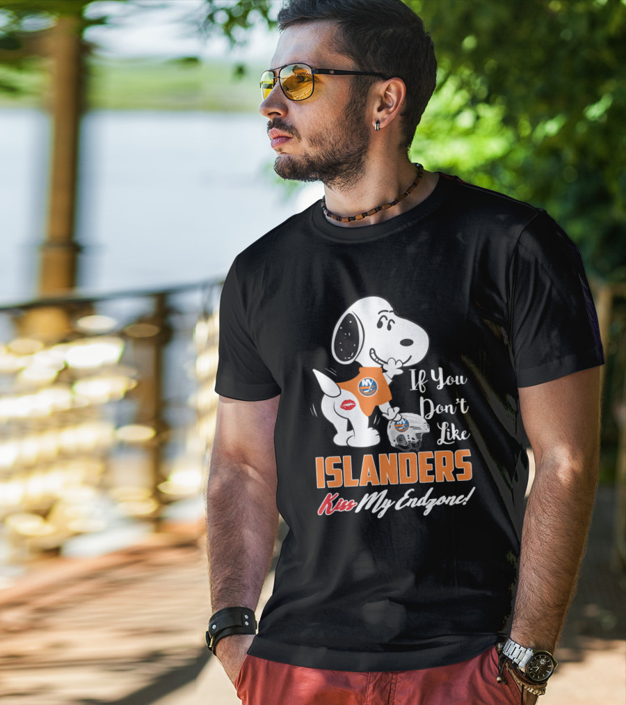 Snoopy If You Don't Like Islanders Kiss My Endzone New York Islanders T-Shirt